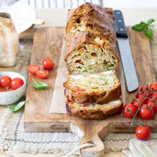cake tomate courgette fromage