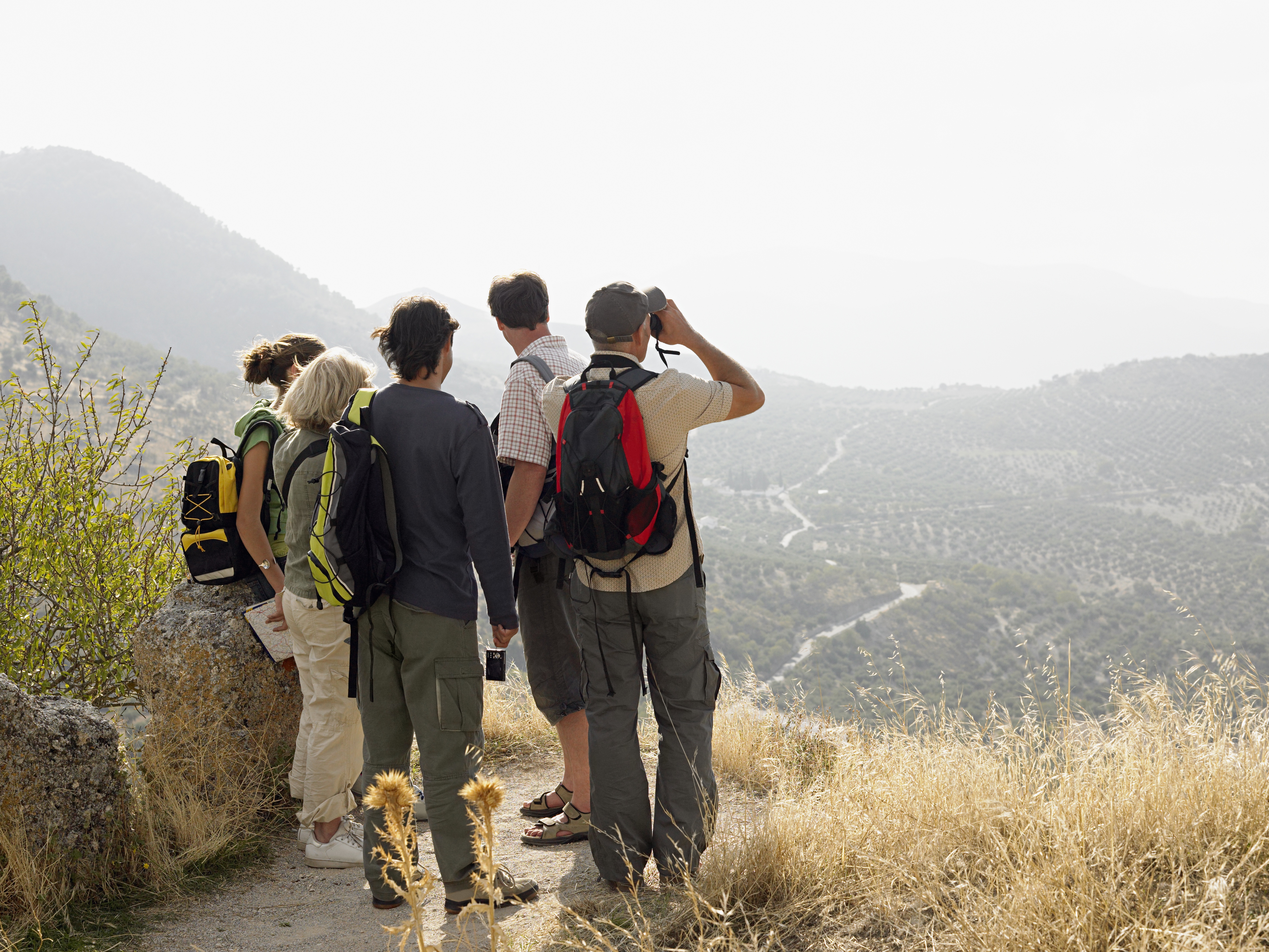 groupe en vacances à la montagne