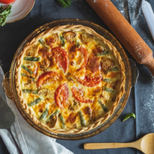 quiche tomate courgette mozzarella